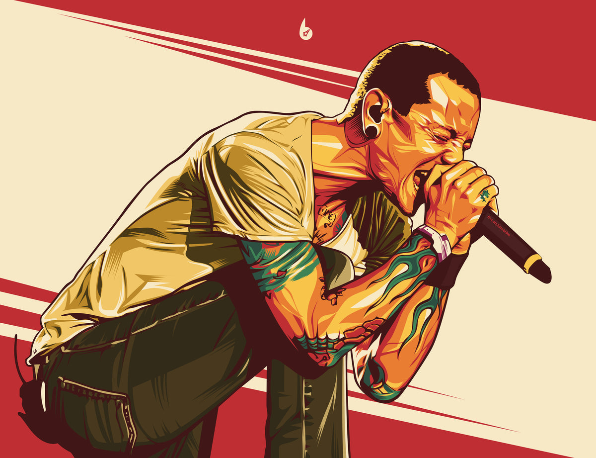 XXL Leinwandbilder Chester Bennington Linkin Park