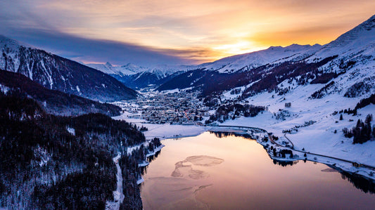 XXL Leinwandbilder Davos Schweiz