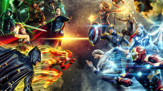 XXL Leinwandbilder Dc Vs Marvel Heroes