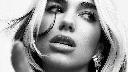 XXL Leinwandbilder Dua Lipa Monochrom