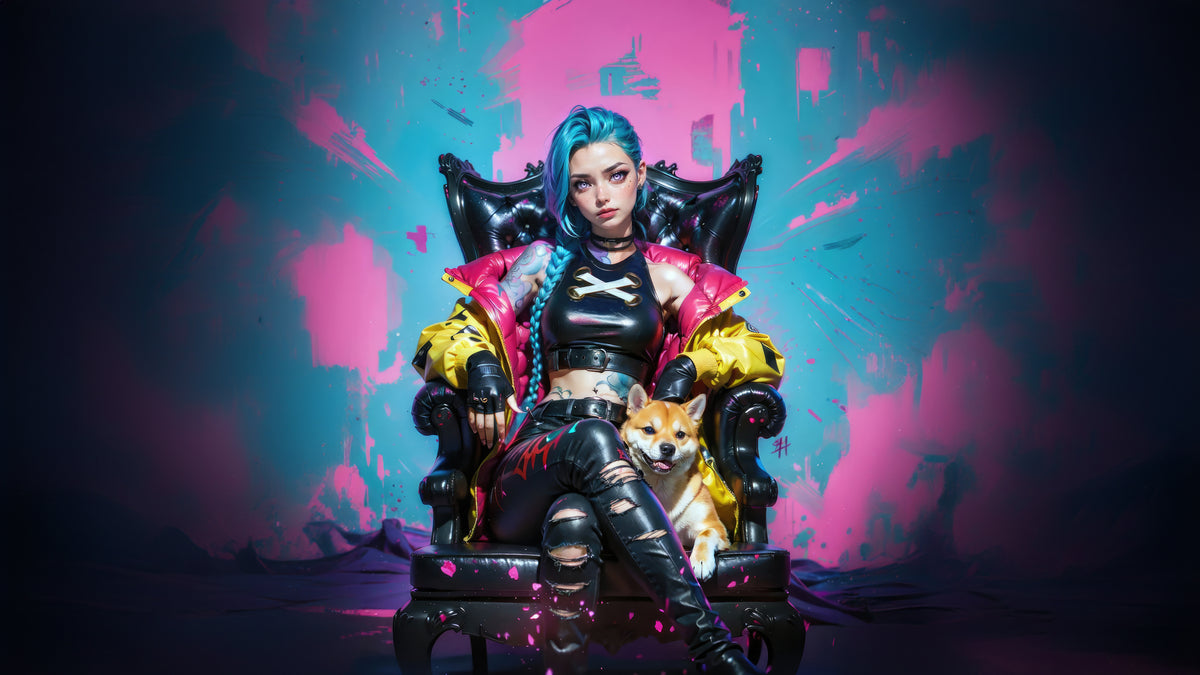 XXL Leinwandbilder Jinx Arcane League of Legends