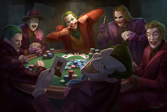 XXL Leinwandbilder Joker Poker Kartenspiel