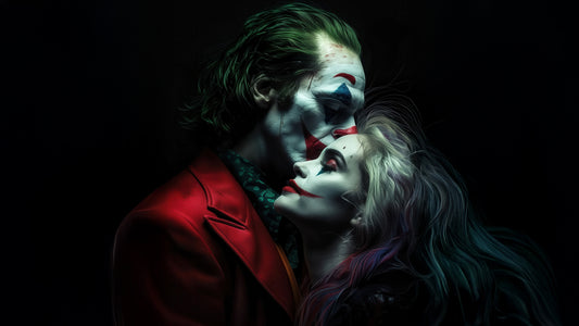 XXL Leinwandbilder Joker and Harley Quinn in Love
