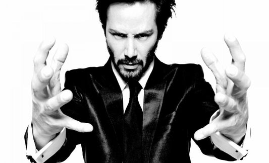 XXL Leinwandbilder KEANU REEVES ANZUG HÄNDE