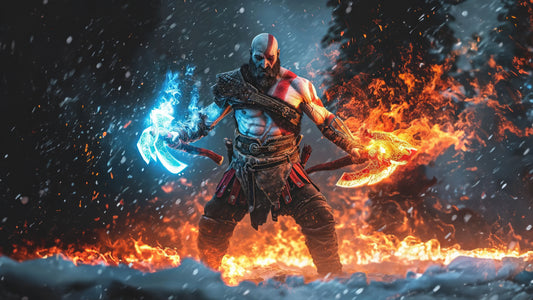 XXL Leinwandbilder Kratos  God of War