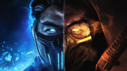 XXL Leinwandbilder MORTAL KOMBAT SUBZERO AND SCORPION