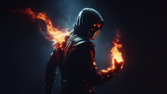XXL Leinwandbilder Mortal Kombat Scorpion