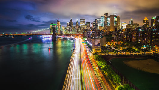 XXL Leinwandbilder NYC Manhattan Nacht