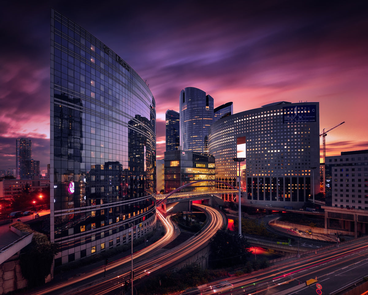 XXL Leinwandbilder Paris Wolkenkratzer Banks