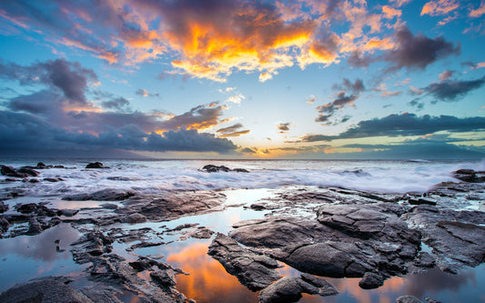 XXL Leinwandbilder Sunset Island