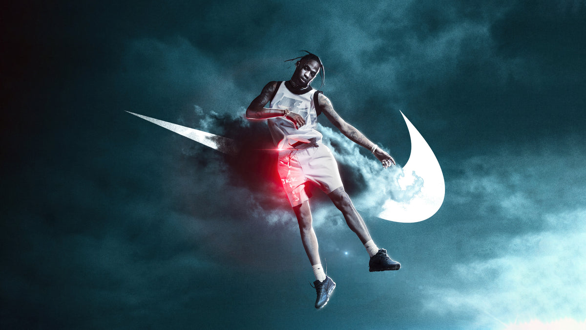 XXL Leinwandbilder Travis Scott Nike
