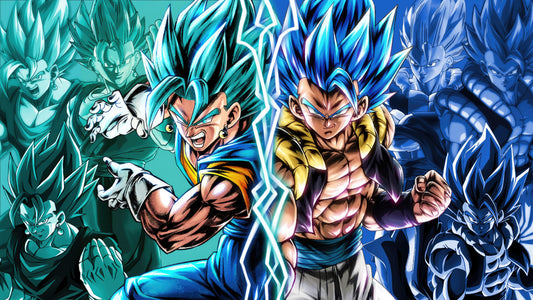 XXL Leinwandbilder Vegito Blue Gogeta Blue Dragonball