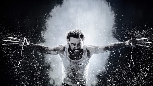 XXL Leinwandbilder X Men Wolverine Hugh Jackman Schwarz Weiss