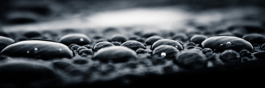 panorama9 - XXXL LEINWANDBILDER INKLUSIVE HOLZRAHMEN Wassertropfen Schwarz Weiß Fotografie Naturfotografie Makrofotografie Tropfen Kunst  Minimalismus  Wasser