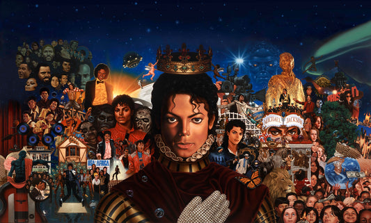 x607 XXL Leinwandbilder Michael Jackson King of Pop Musiker Thriller Kult Musik - MEGA XXXL 160X90 CM Leinwandbilder inkl. Holzrahmen