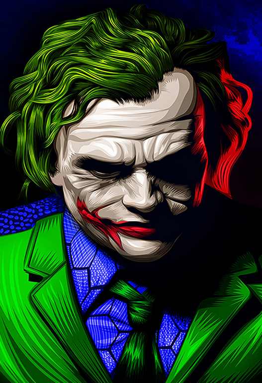 X478 - MEGA XXXL 160X90 CM Leinwandbilder inkl. Holzrahmen - Joker Batman