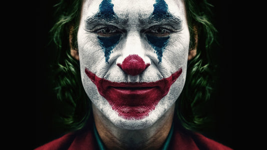X55 MEGA XXXL 160X90 CM Leinwandbilder inkl. Holzrahmen JOKER FILM MUND GESICHT MANN ROT