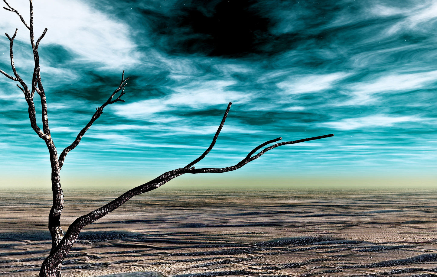l102 MEGA XXXL 160X90 CM Leinwandbilder inkl. Holzrahmen WÜSTE ÄSTE BLAU BRAUN ABEND NATUR