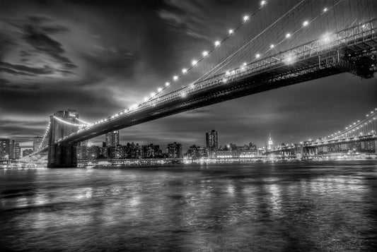 l11 MEGA XXXL 160X90 CM Leinwandbilder inkl. Holzrahmen  BROOKLYN BRIDGE