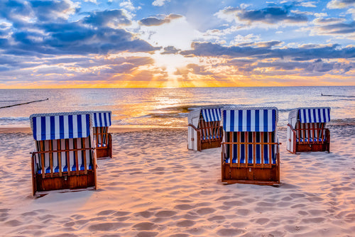 l296 MEGA XXXL 160X90 CM Leinwandbilder inkl. Holzrahmen Natur Pflanzen Strandkörbe Sand Ostsee Nordsee Sylt Blumen