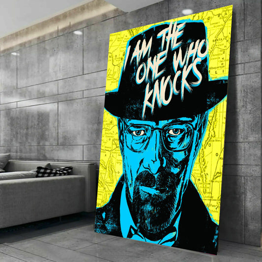 MEGA XXXL 160X90 CM Leinwandbilder inkl. Holzrahmen X365 Breaking Bad I am the one who knocks Walter Heisenberg